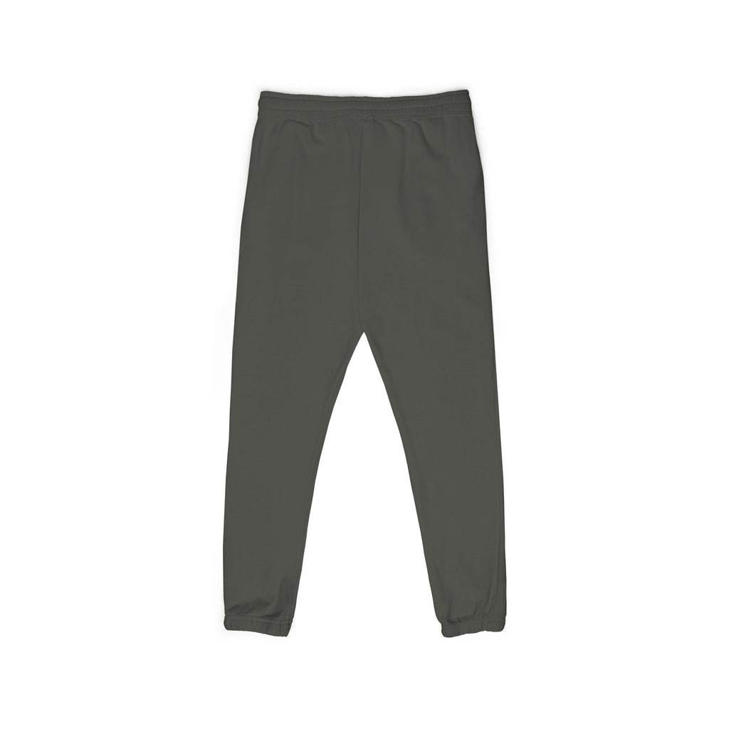 small stacked text sweatpants | charcoal fleece joggers