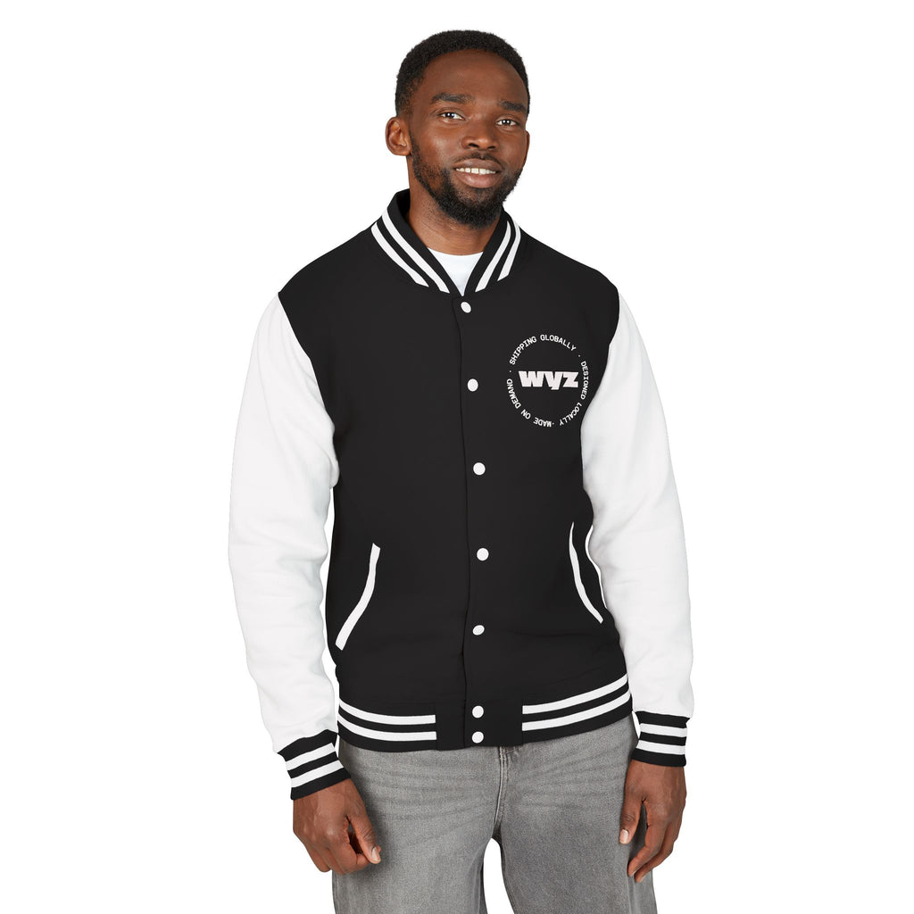 Sunset Beach Letterman Jacket – Retro Palm Tree Varsity Jacket