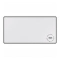 Minimalist White & Black Large Desk Mat — Clean Gaming/Work Mouse Pad