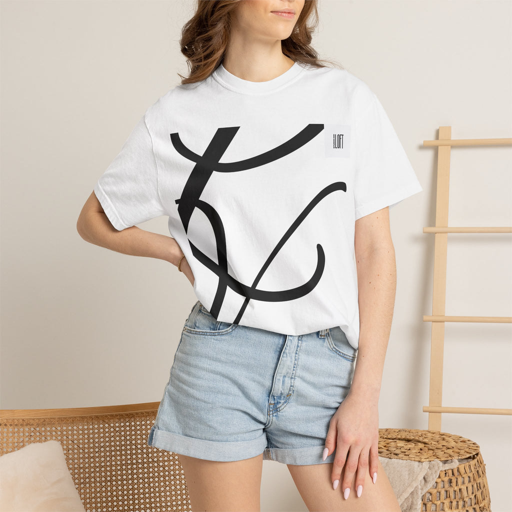 Script Stroke T-Shirt — Minimalist Calligraphy Graphic Tee