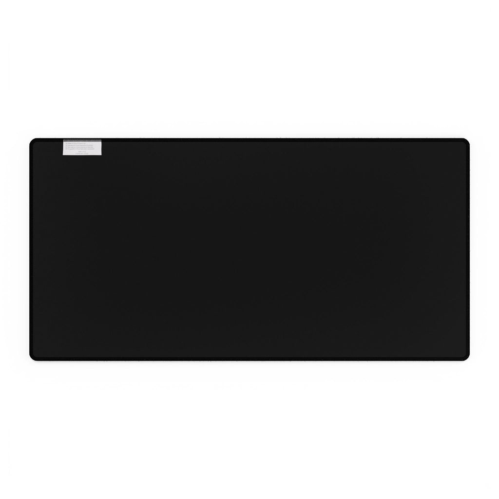 Minimalist White & Black Large Desk Mat — Clean Gaming/Work Mouse Pad