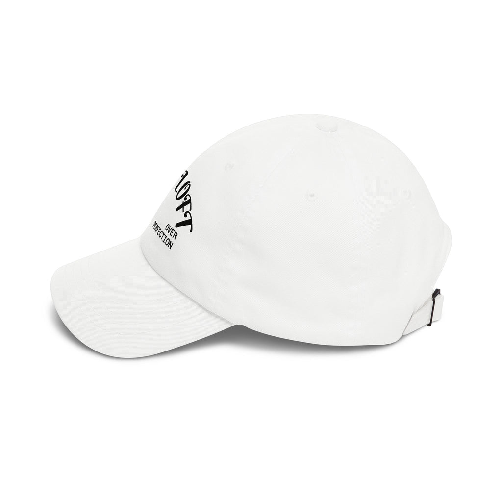 Dad Cap — "Vibe Loft: Progress Over Perfection" Embroidered Baseball Hat