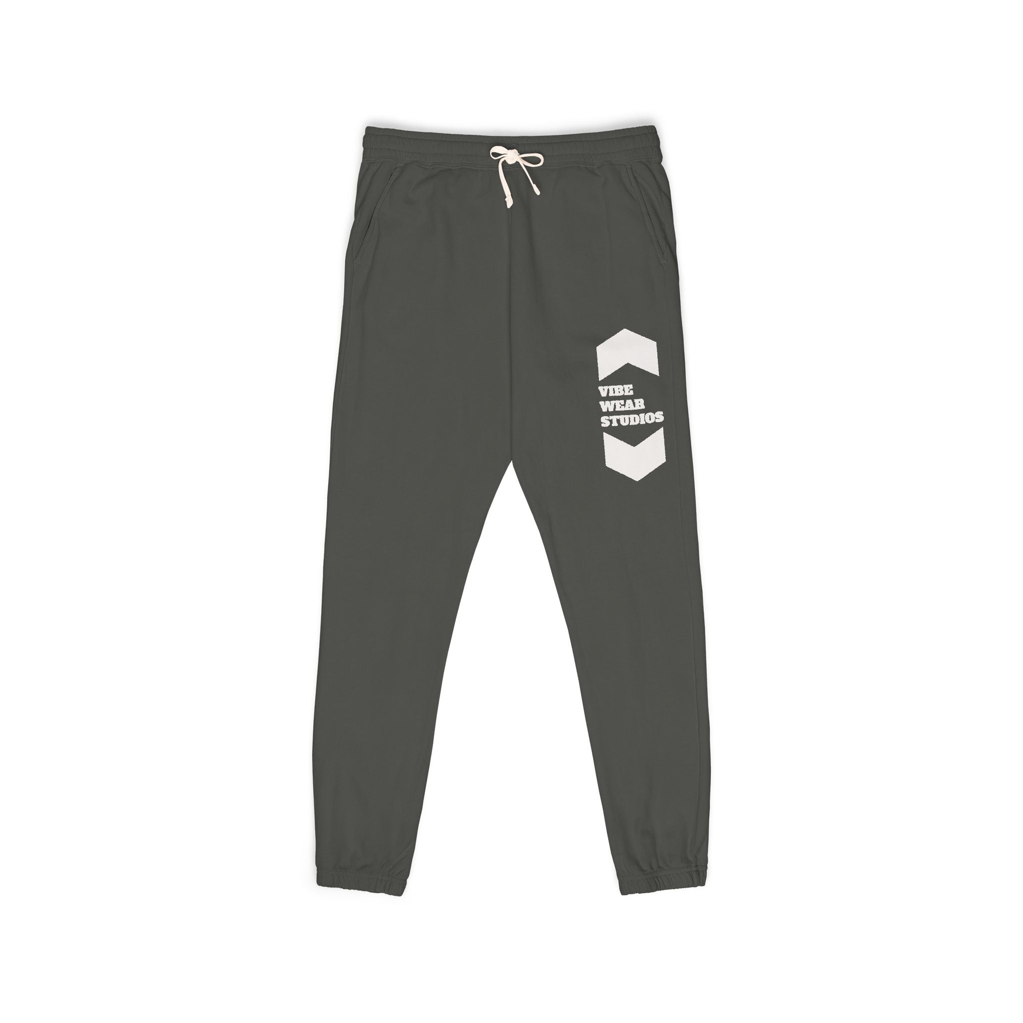 small stacked text sweatpants | charcoal fleece joggers