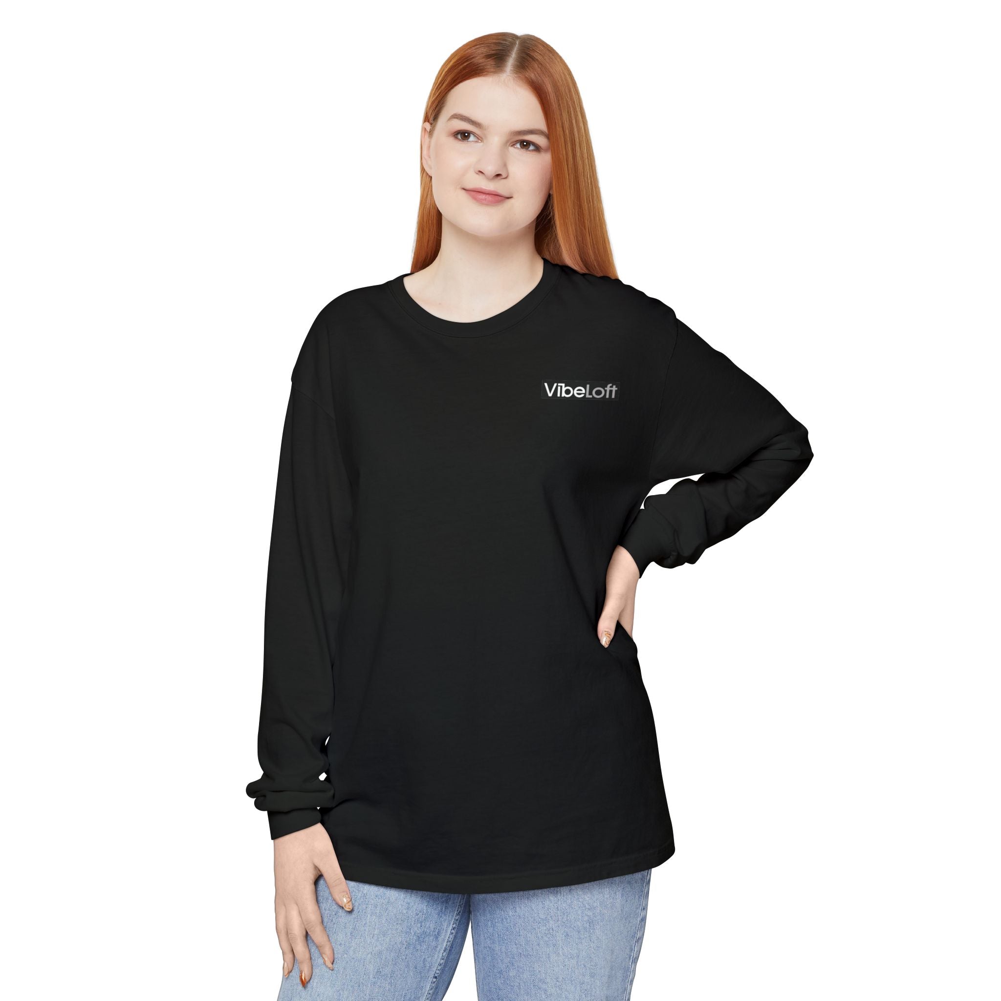 Vibeloft Minimal Logo Long Sleeve T-Shirt