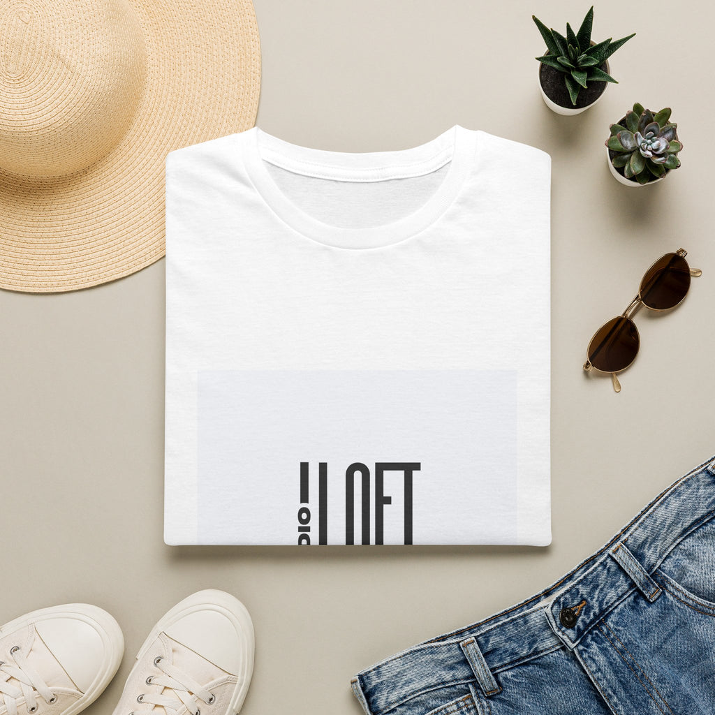 LOFT Vertical Logo T-Shirt — Minimalist Graphic Tee for Casual Everyday Wear