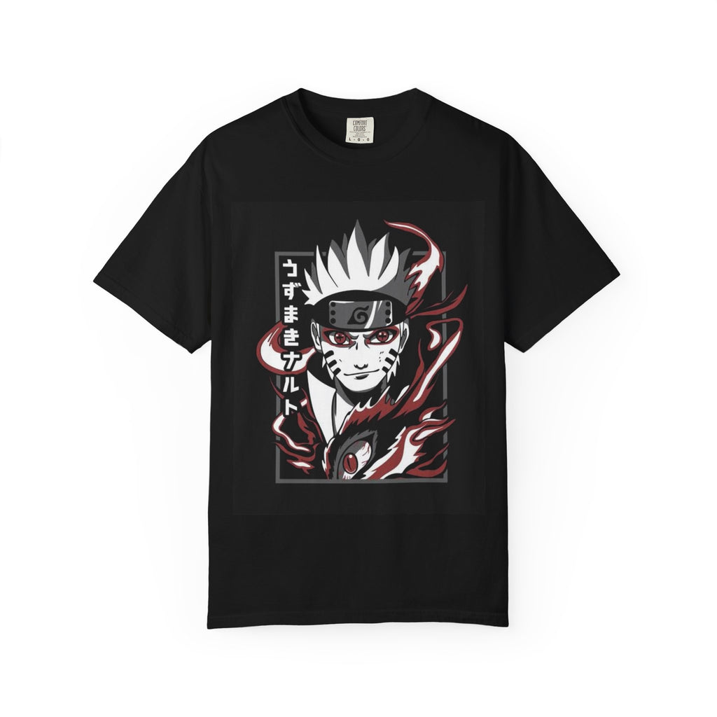 Anime Ninja Graphic T-Shirt – "ごすまきナルト" Dark Manga Design