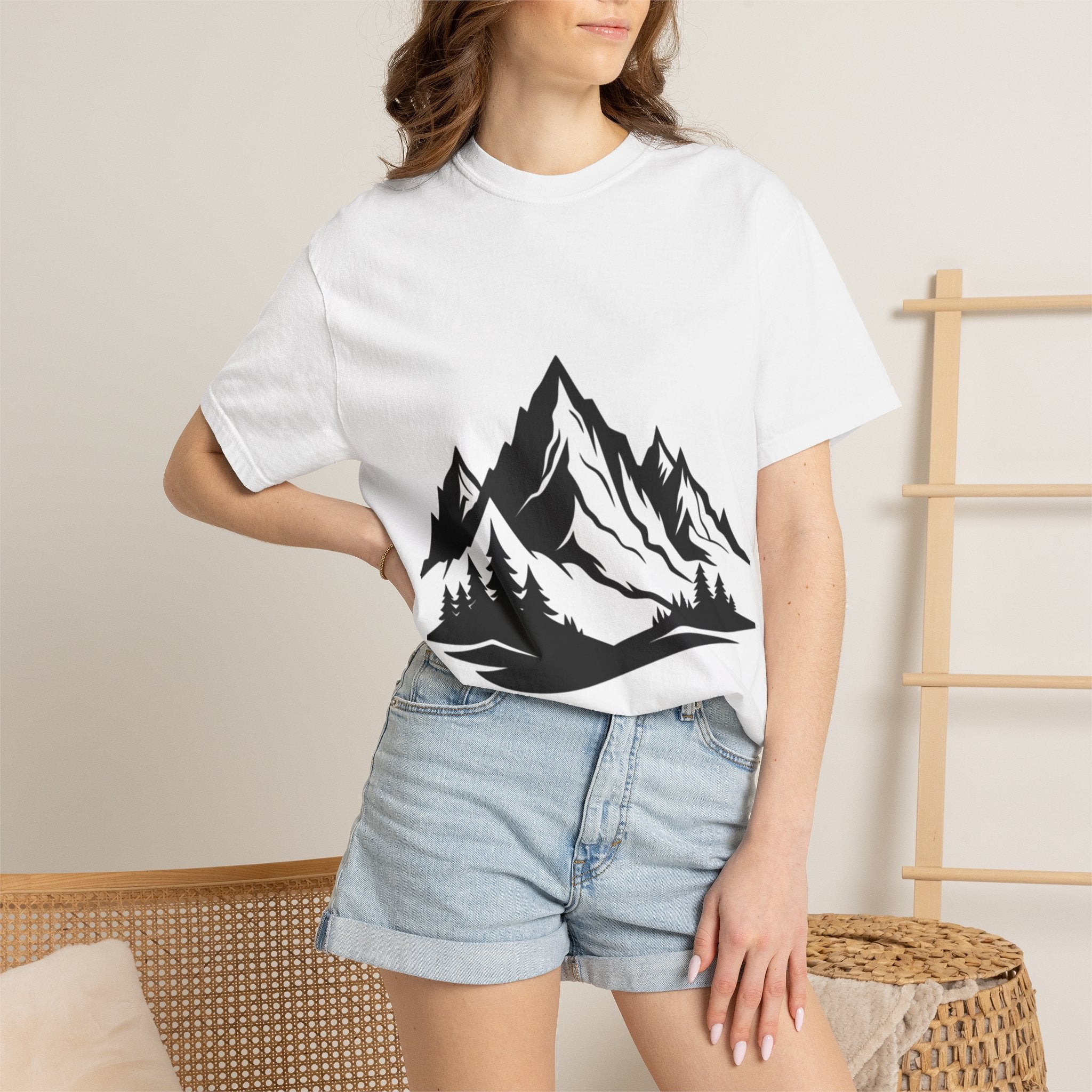 Mountain Silhouette T-Shirt — Scenic Peak Graphic Tee